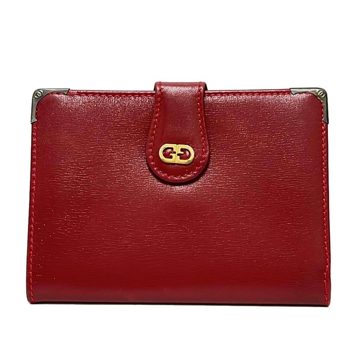 Gucci Leather Bifold Wallet Red